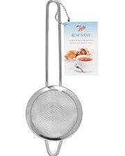 Tala Stainless Steel Sieve, 8 cm Diameter with Fine Mesh, Perfect for Loose Tea, Dusting Cakes and rinsing Single portions of Pulse Beans