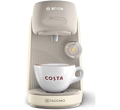 Tassimo by Bosch Finesse Friendly Pod Coffee Machine in Cream TAS167PGB with INTELLIBREW and IntensityBoost, Compatible with 50 Different Beverages