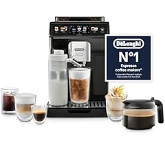 De'Longhi Eletta Explore Cold Brew ECAM452.67.G, Barista Coffee Machine with LatteCrema Hot and Cool, Espresso Machine, Automatic Coffee Bean Machine, Cold Extraction, Coffee Pot Included, Dark Grey