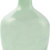 Tinted Glass Bottleneck Vase, 12'', Green
